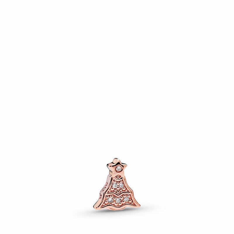 Pandora Australia Rose™ Twinkling Christmas Tree Petite Locket Charm | ANIRDU847